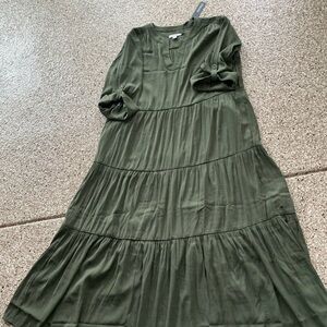 Chico's Olive Green Mini Dress Size 1P